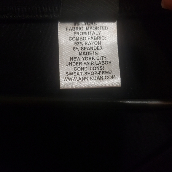 💥Anni Kuan Women Black/Gray Long Sleeve Top, Small, Worn Once 💥 - Picture 4 of 4